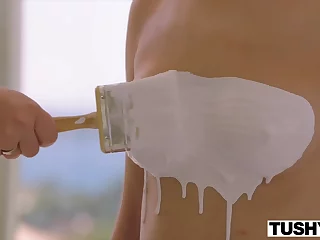 TUSHY Super Hottie Model Gets Gaped On A Shoot