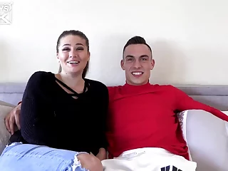 Young Couple has sex with cum on face - amateur hardcore